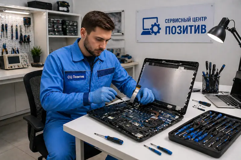 Замена шлейфа матрицы ноутбука в Заречном