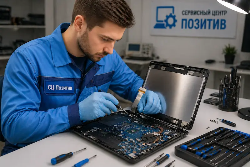 Ремонт шлейфа матрицы ноутбука в Заречном