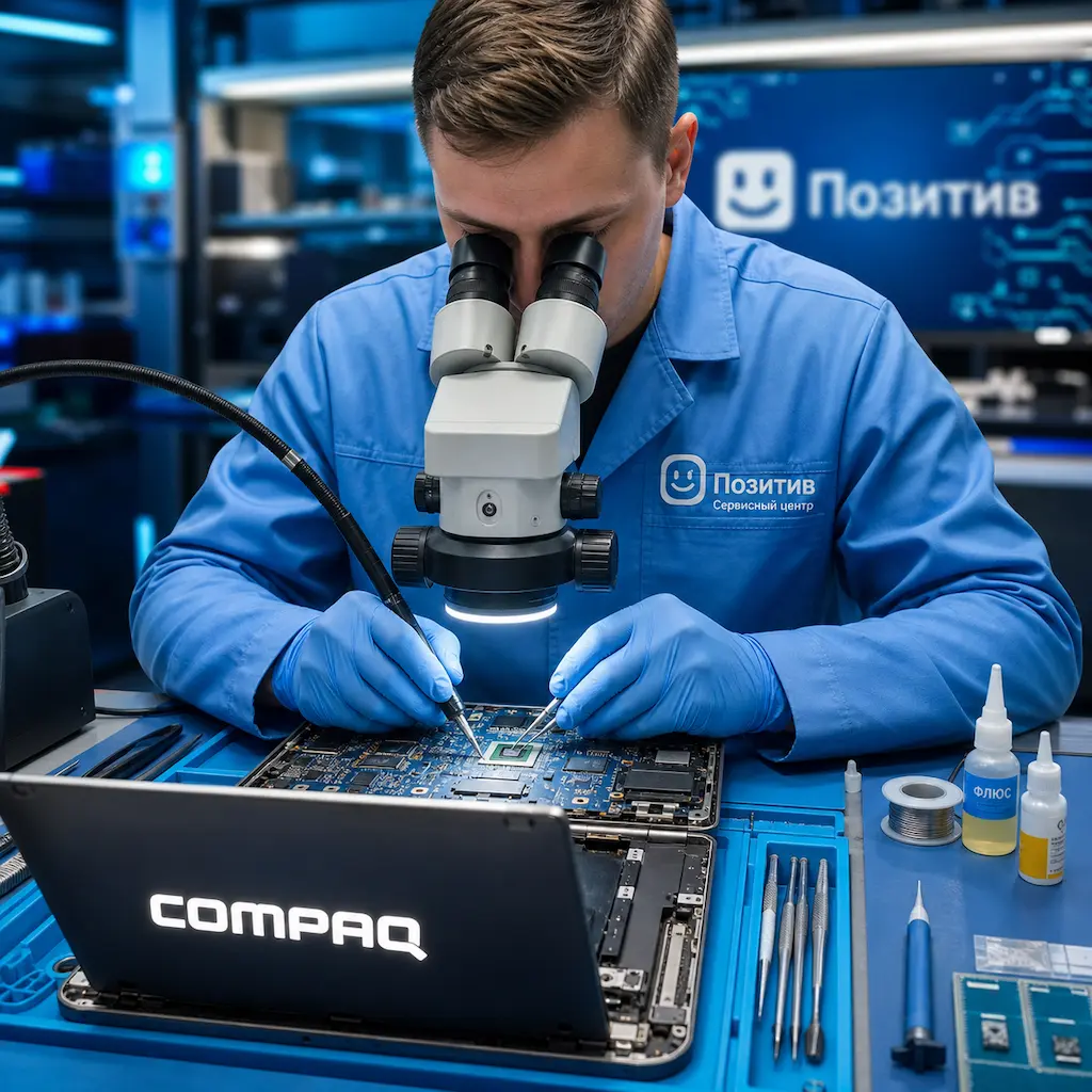 Замена видеокарты ноутбука Compaq в Заречном