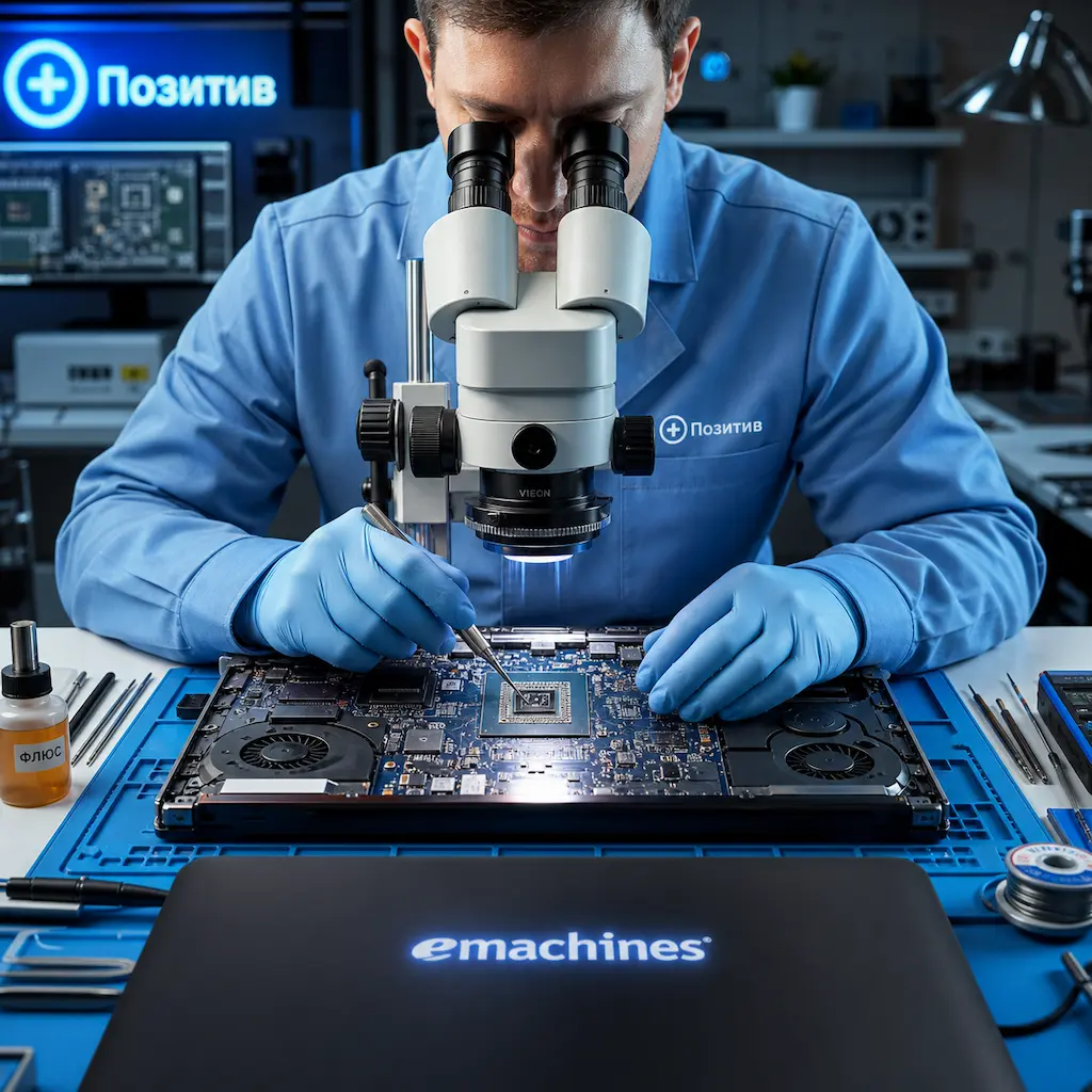 Замена видеокарты ноутбука Emachines в Заречном