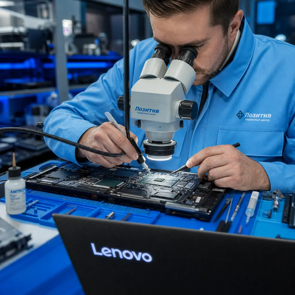 Замена видеокарты ноутбука Lenovo в Заречном
