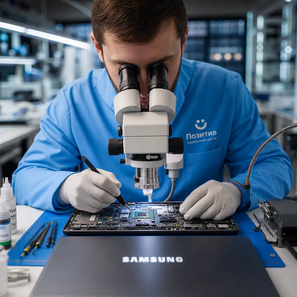Замена видеокарты ноутбука Samsung в Заречном