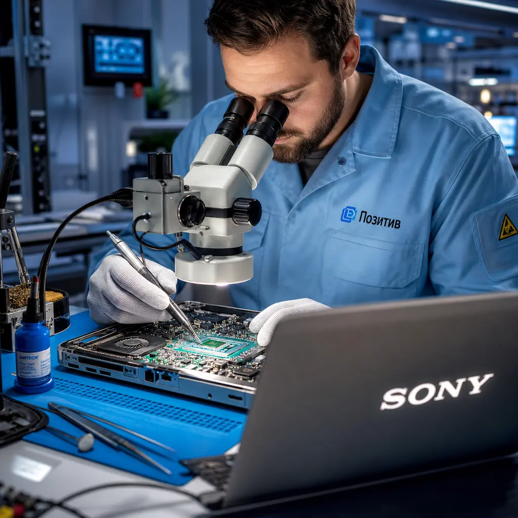 Замена видеокарты ноутбука Sony в Заречном