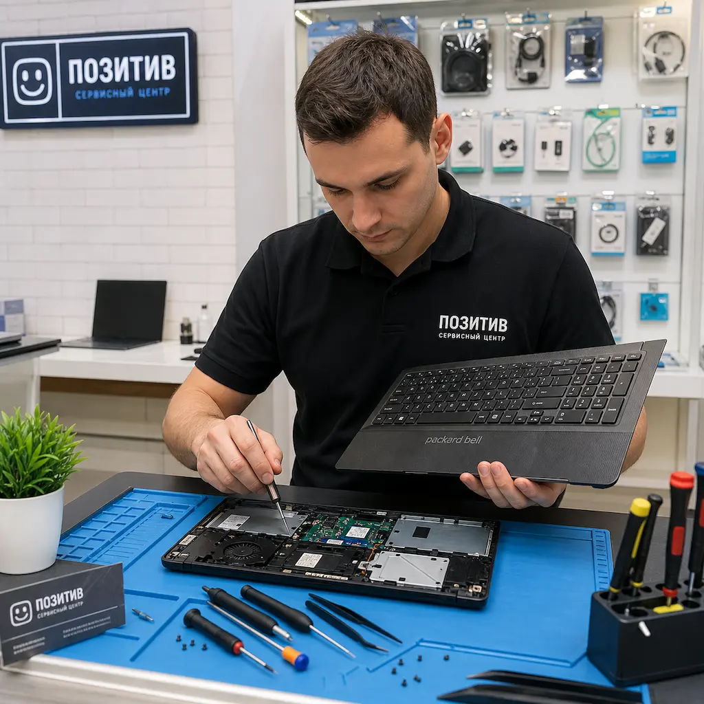 заменить клавиатуру на ноутбуке Packard Bell в Заречном