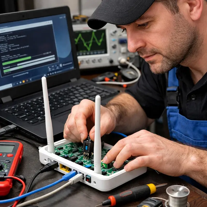 Перепрошивка WiFi роутера в Заречном