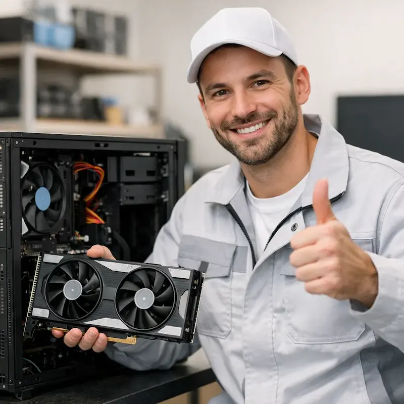 установка видеокарты на ПК в Заречном