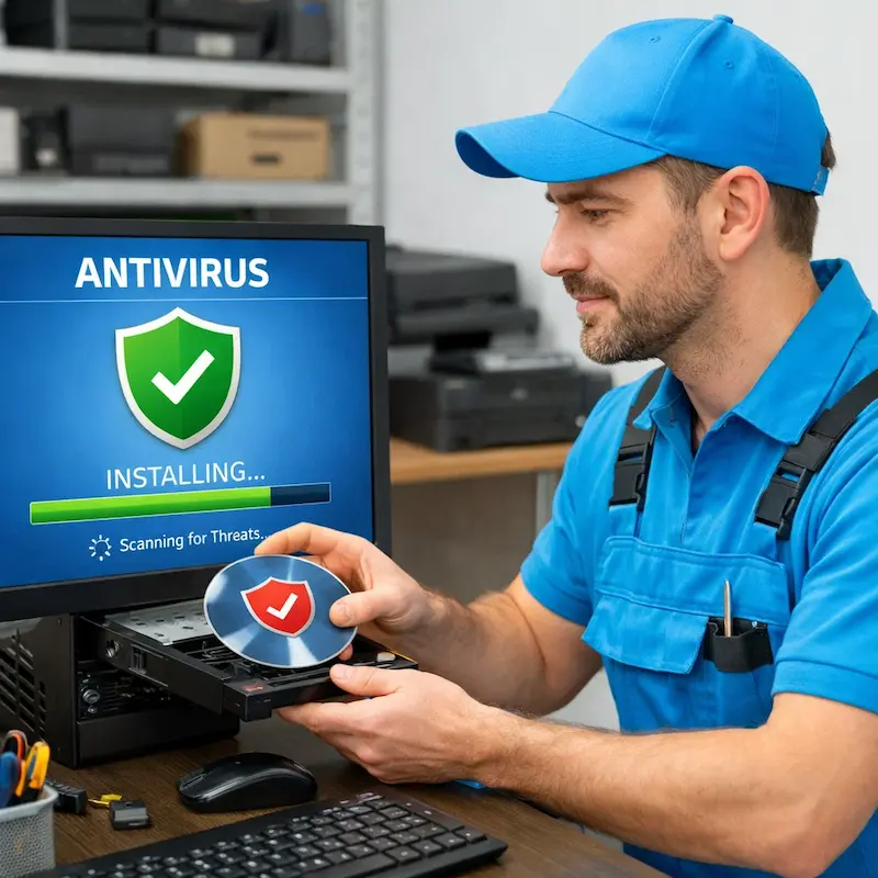 Установка антивируса в Заречном на дому