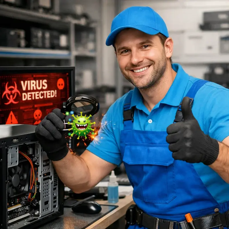 Удаление вирусов с компьютера в Заречном