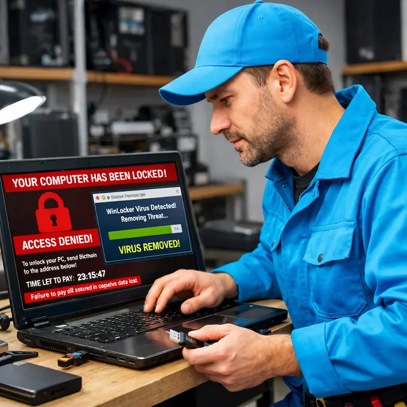 Поможем разблокировать компьютер и ноутбук в Заречном